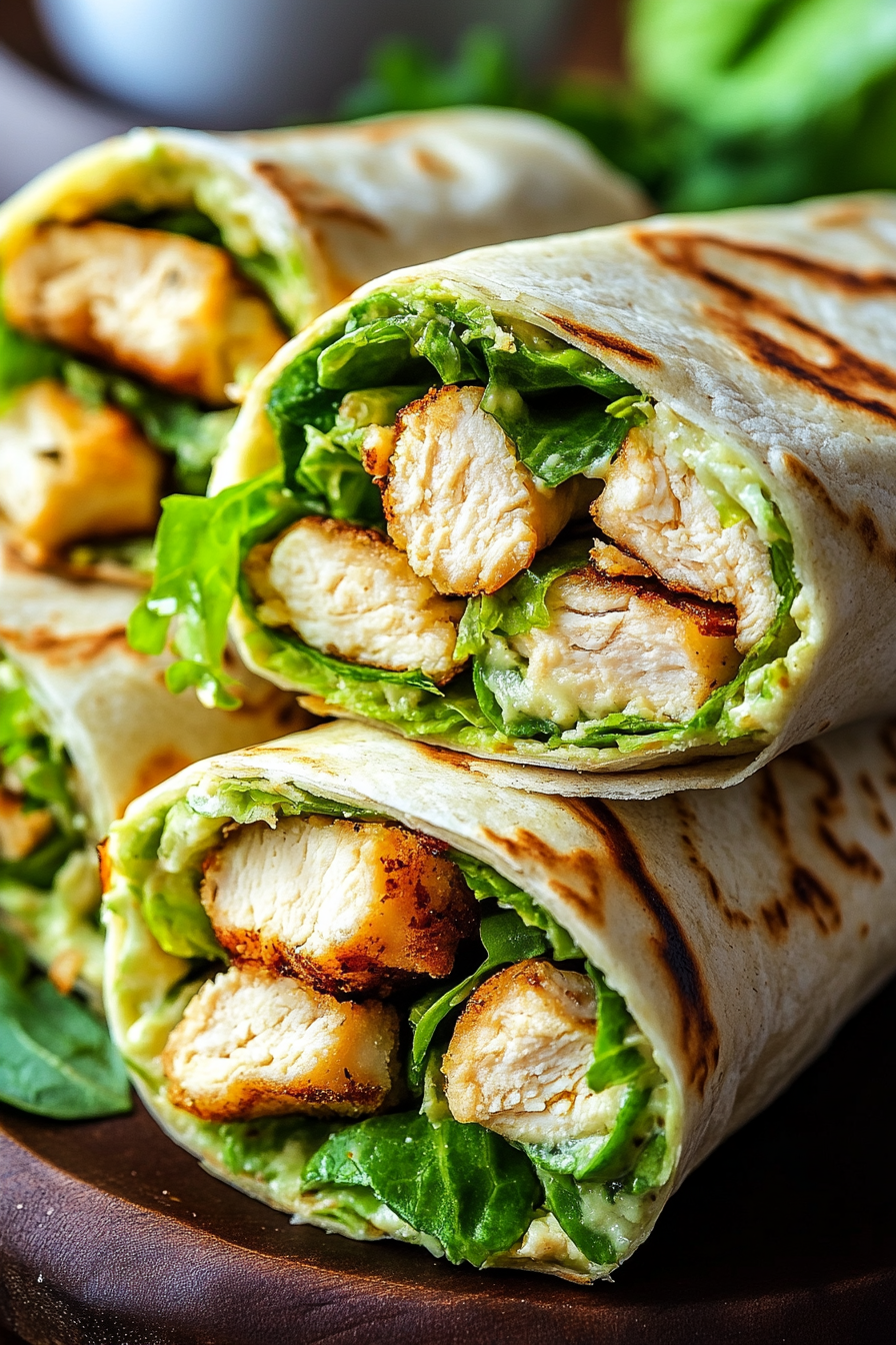 Chicken Caesar Wraps