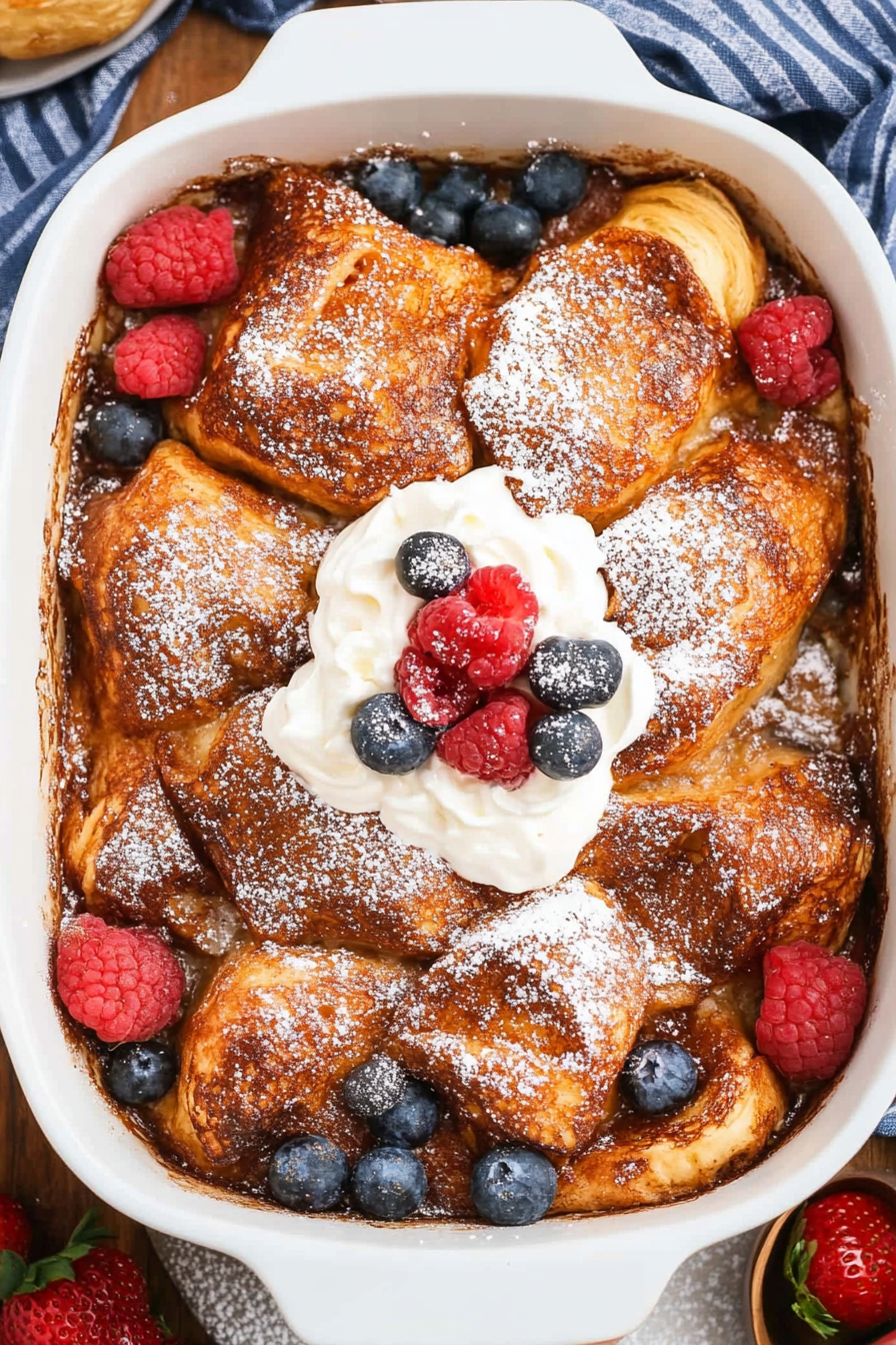 Croissant French Toast Casserole