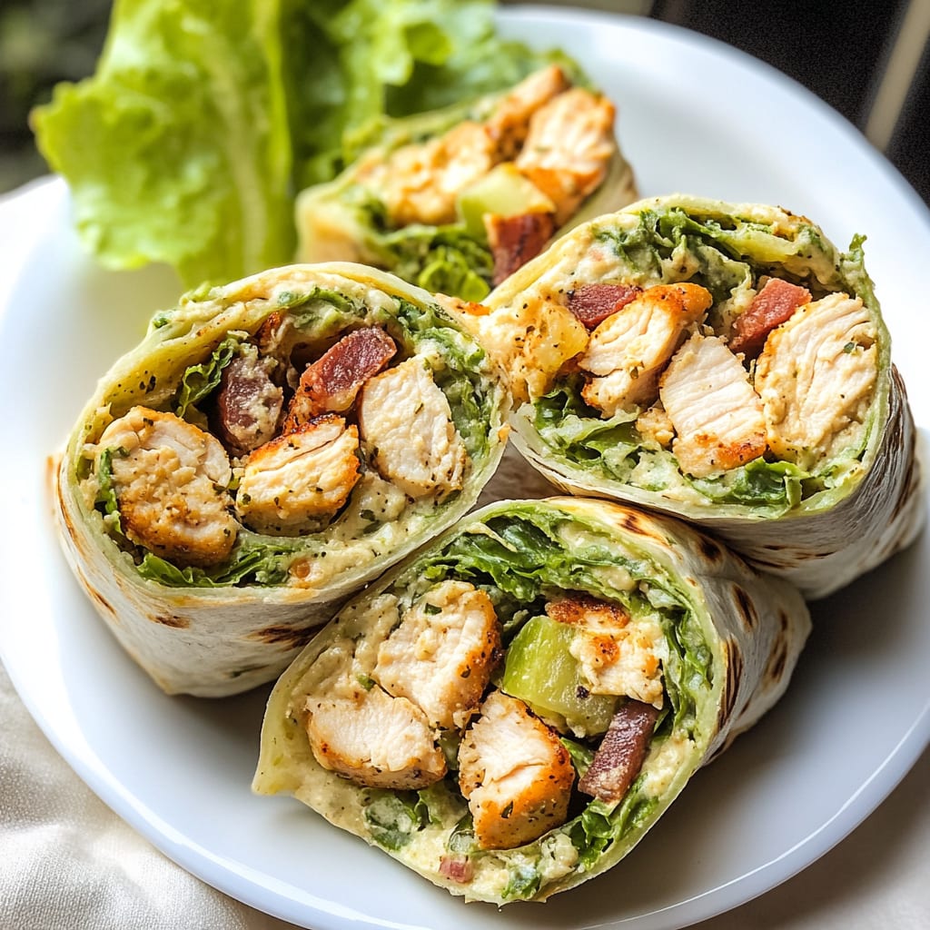Chicken Caesar Wraps