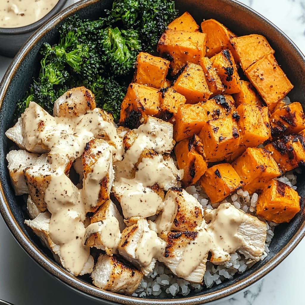 Chicken and Sweet Potato Bowls for Two
