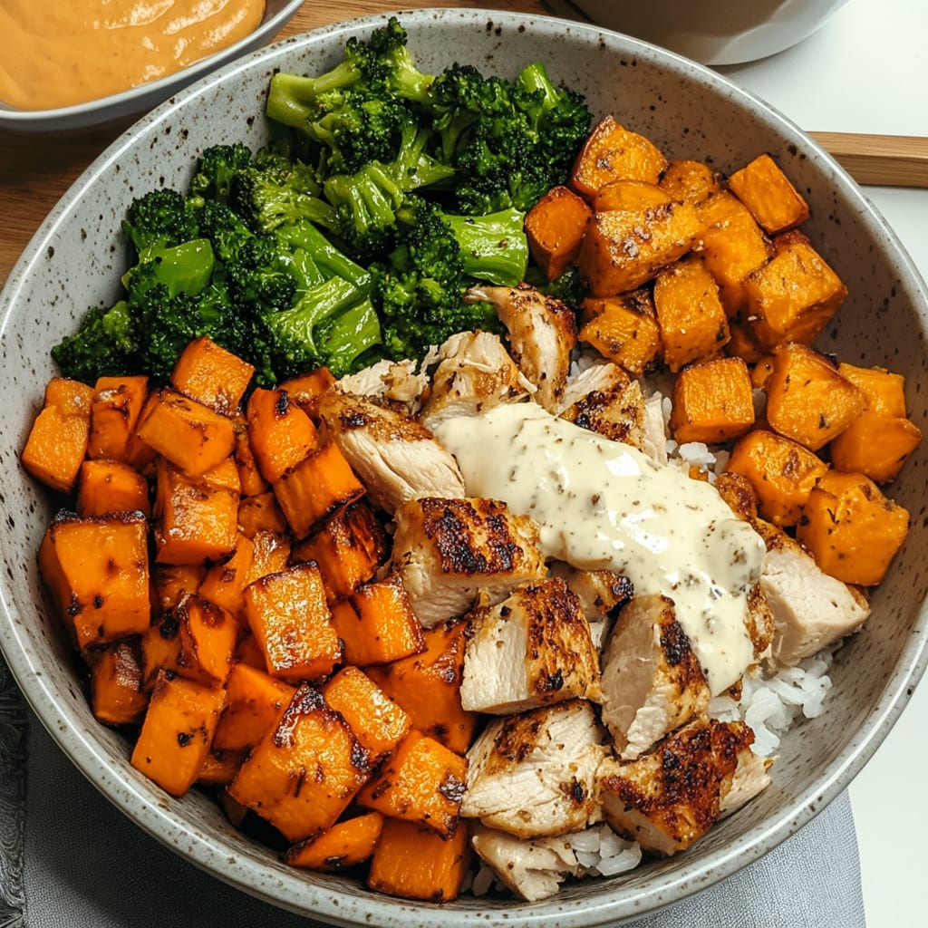 Chicken and Sweet Potato Bowls for Two