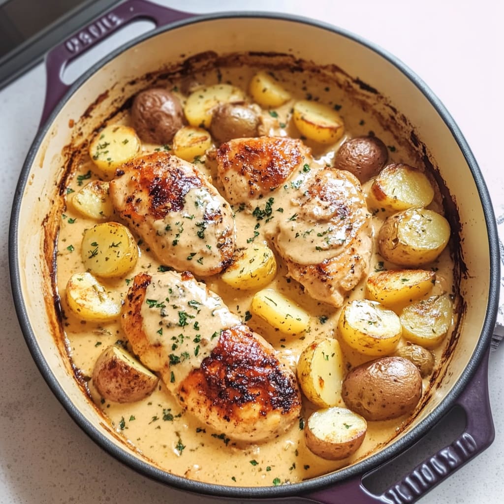 Creamy Dijon Chicken and Potatoes