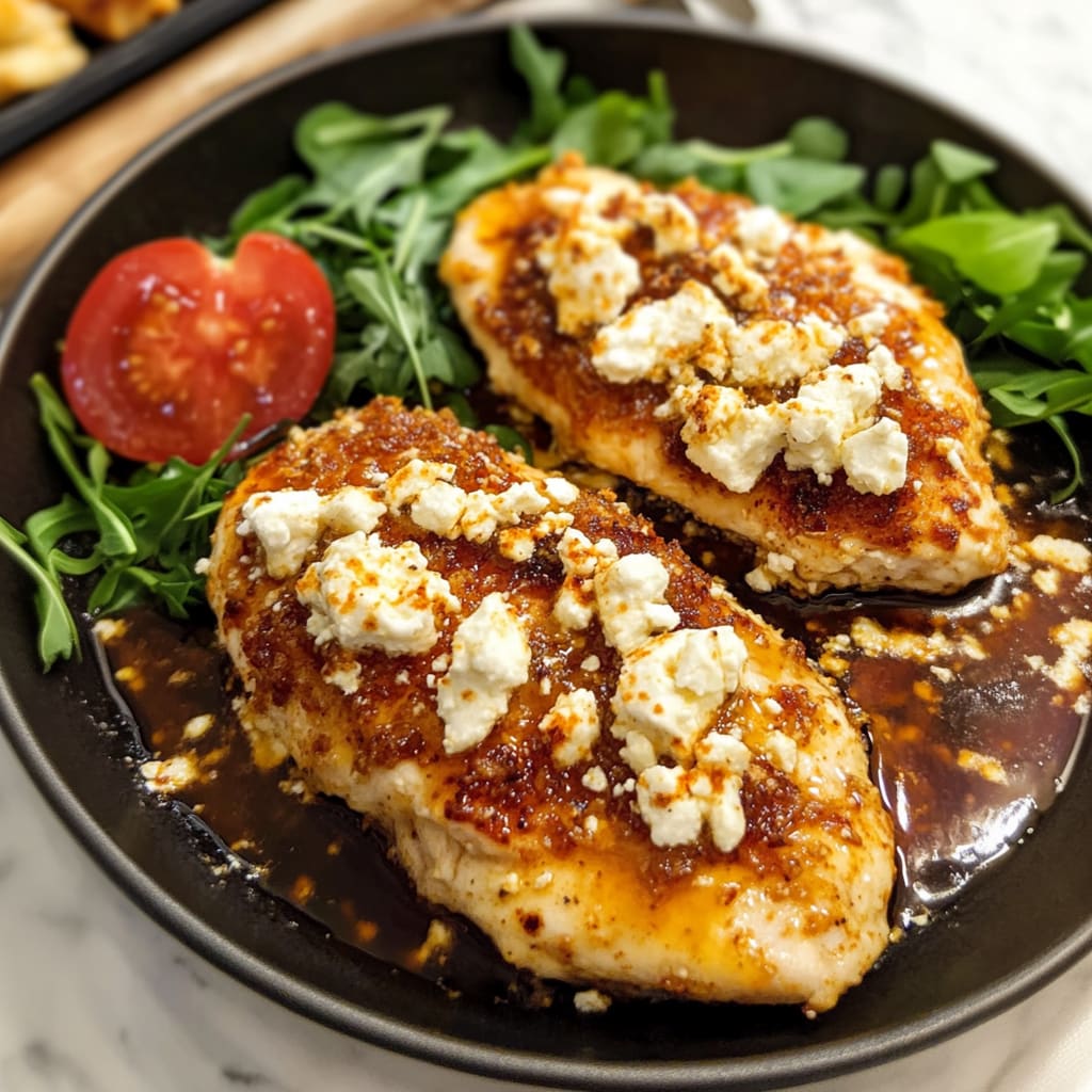Crispy Hot Honey Feta Chicken