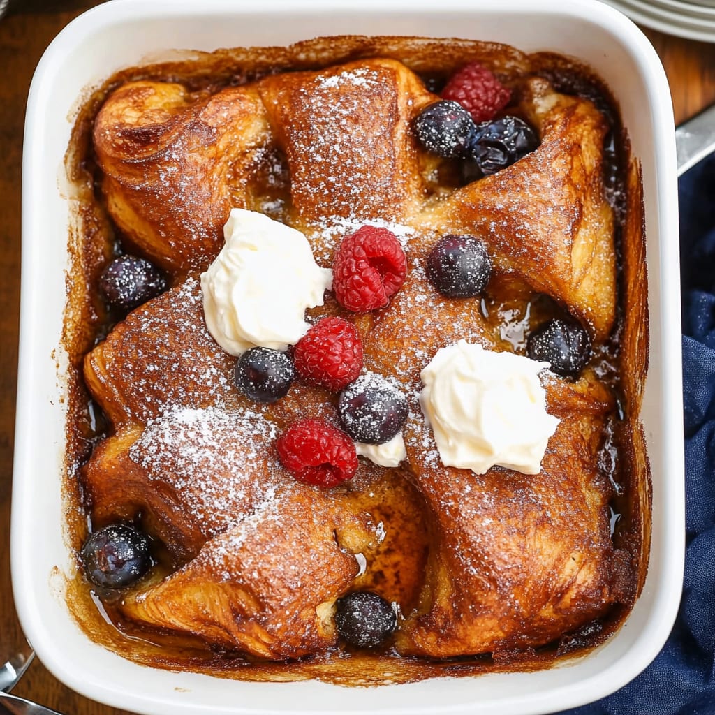 Croissant French Toast Casserole