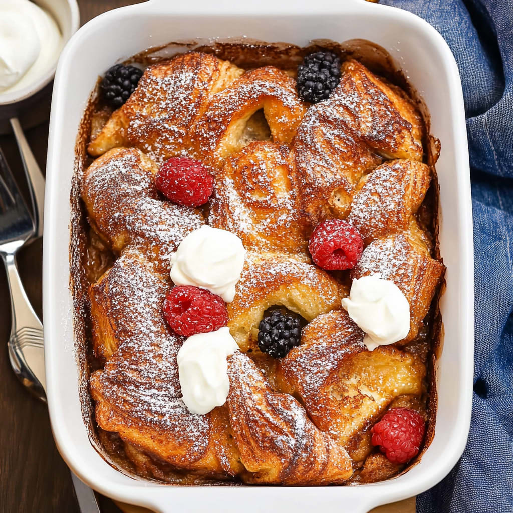 Croissant French Toast Casserole