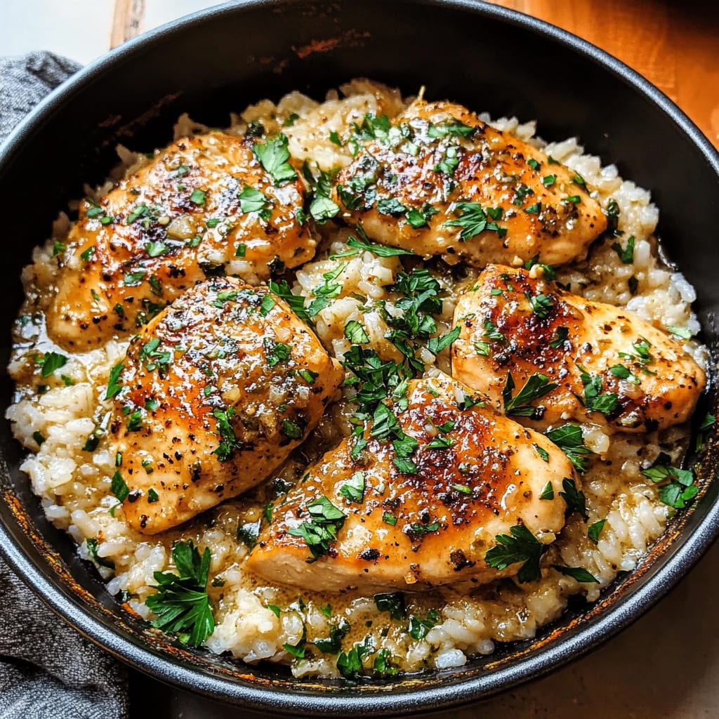 Garlic Butter Chicken and Rice