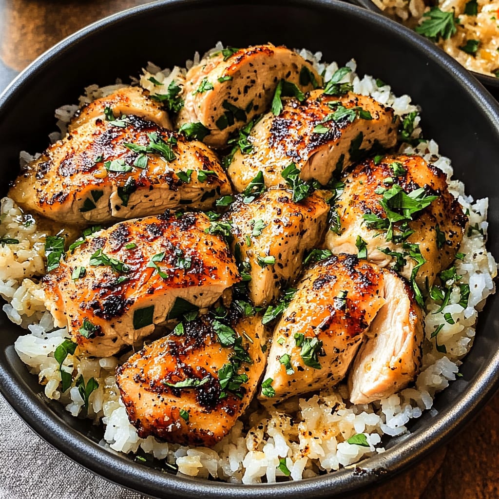 Garlic Butter Chicken and Rice
