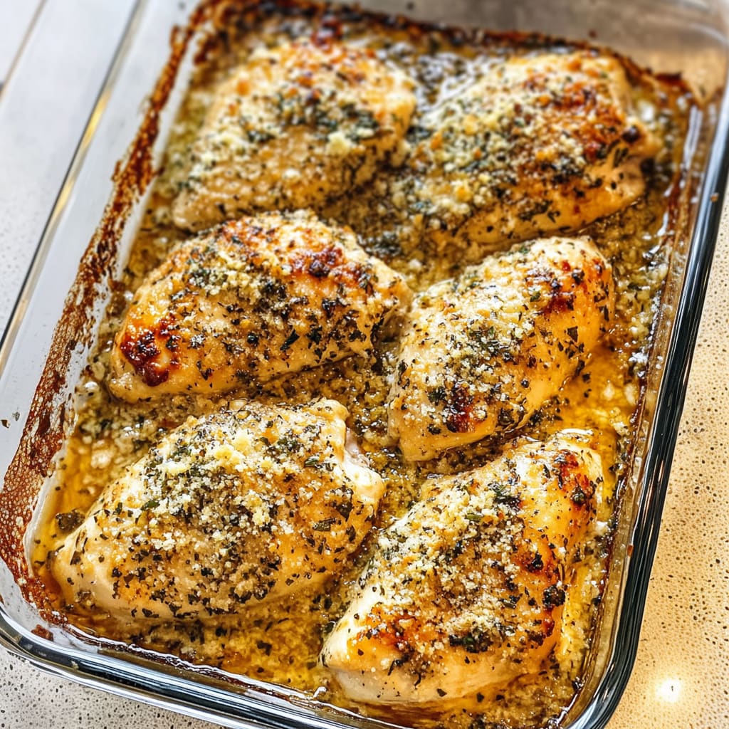 Garlic Parmesan Chicken Bake