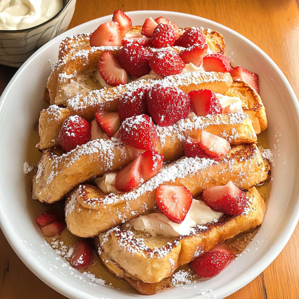 Strawberries and Cream French Toast