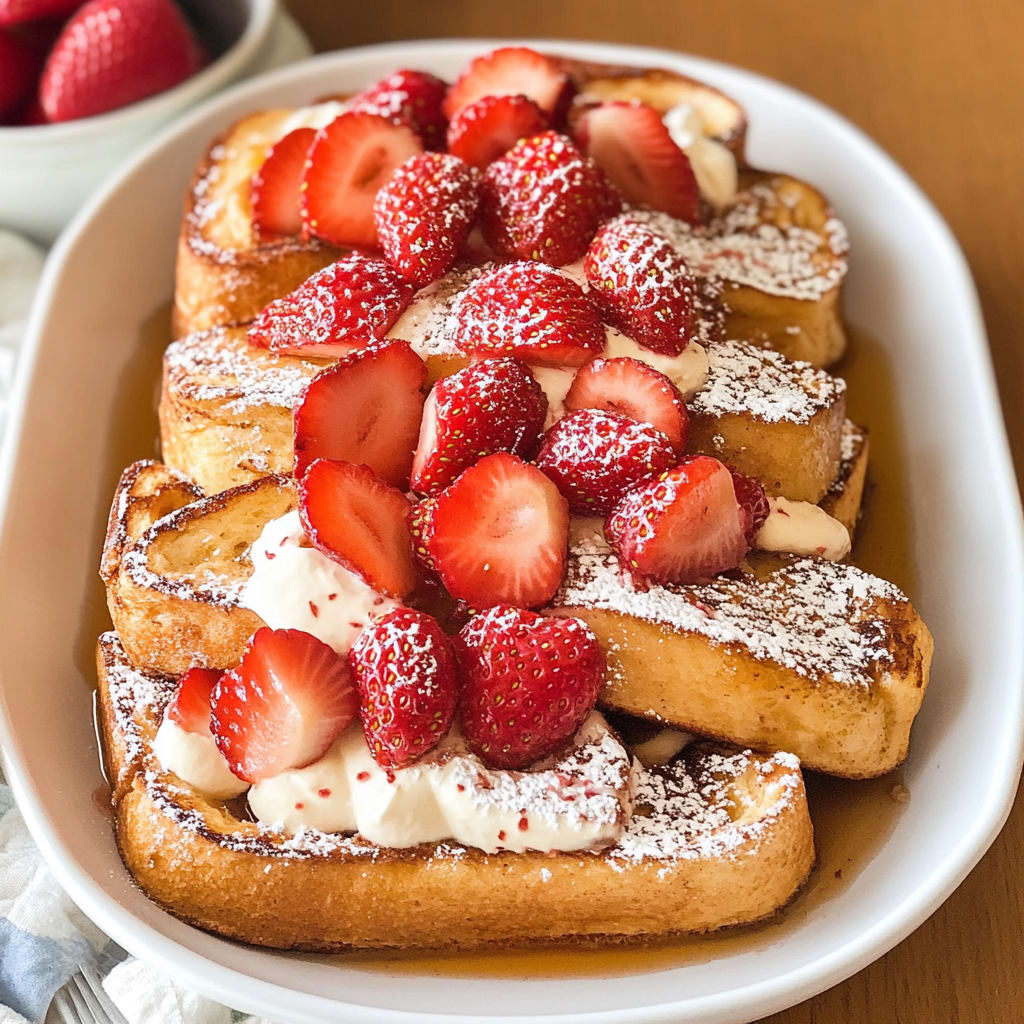 Strawberries and Cream French Toast