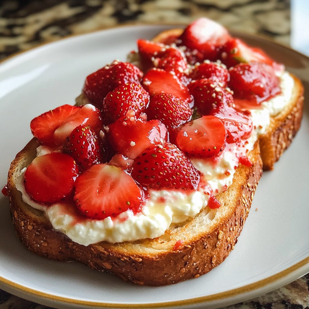 Strawberry Ricotta Toast Recipe