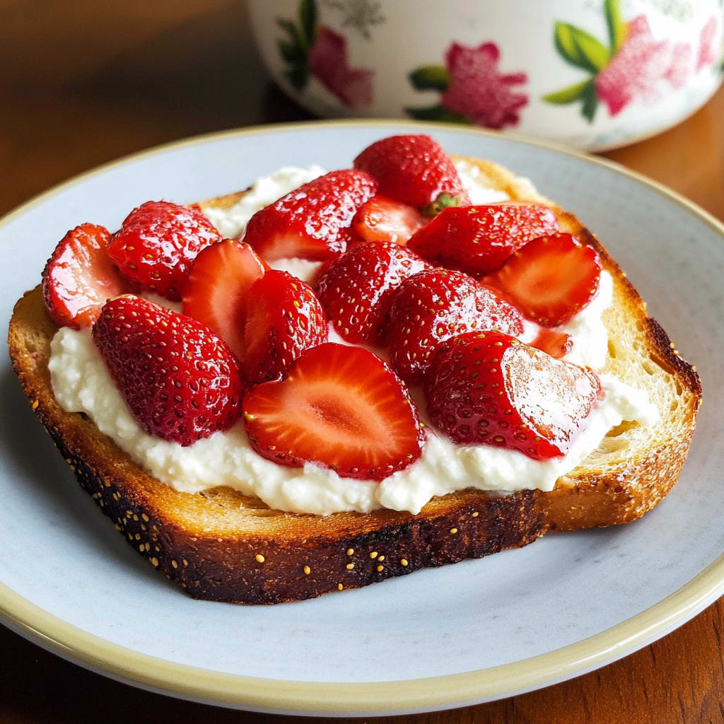Strawberry Ricotta Toast Recipe