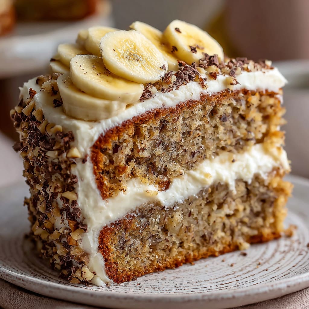 Banana Bread Cake with Cream Cheese Frosting