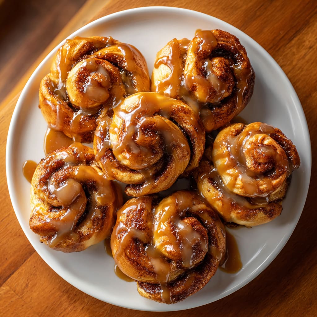 Cinnamon Knots with Coffee Icing