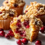 Cranberry Orange Muffins With Streusel Topping