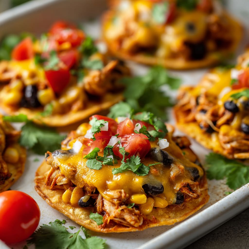 Easy Chicken Tostadas