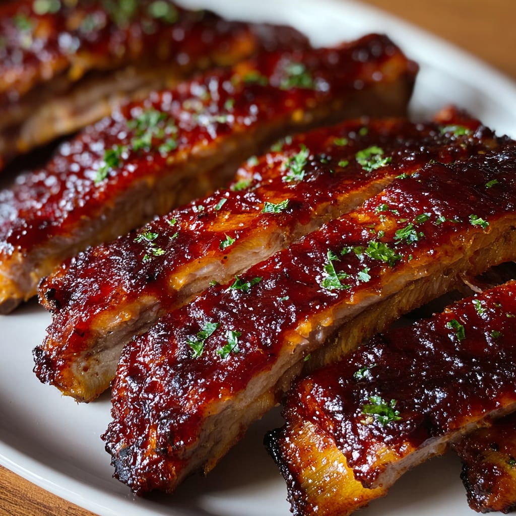 Easy Crockpot Barbecue Ribs