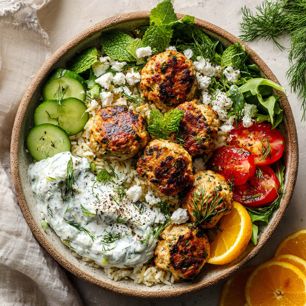 Greek Chicken Meatballs