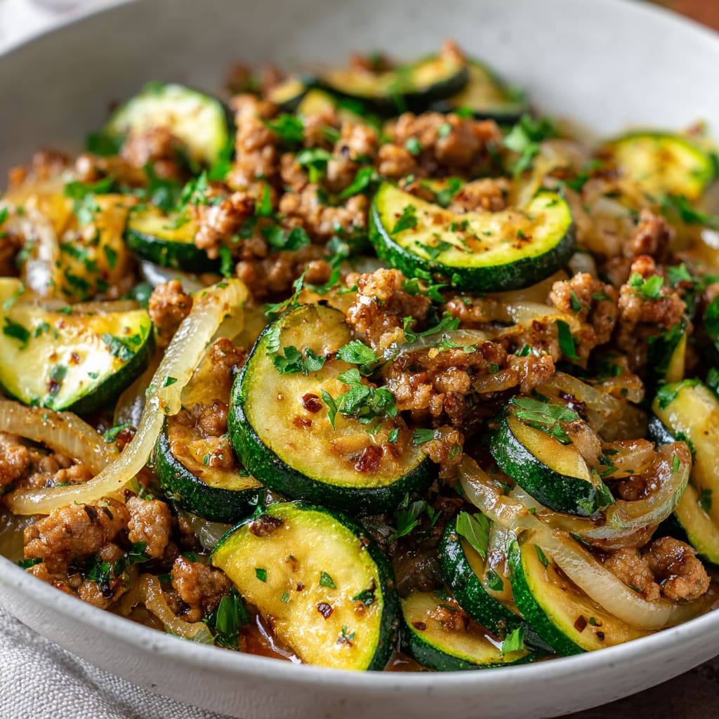 Ground Turkey and Zucchini Skillet