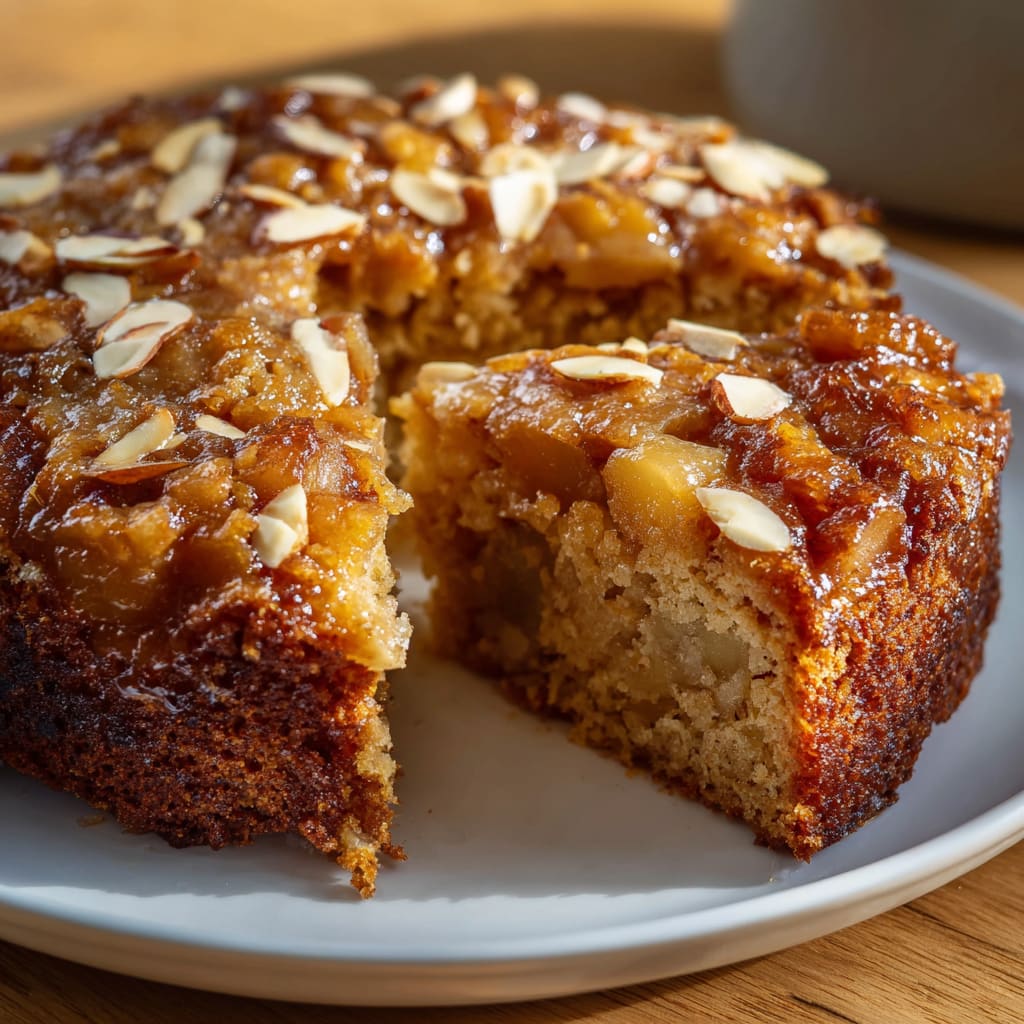 Healthy Oatmeal Apple Cake