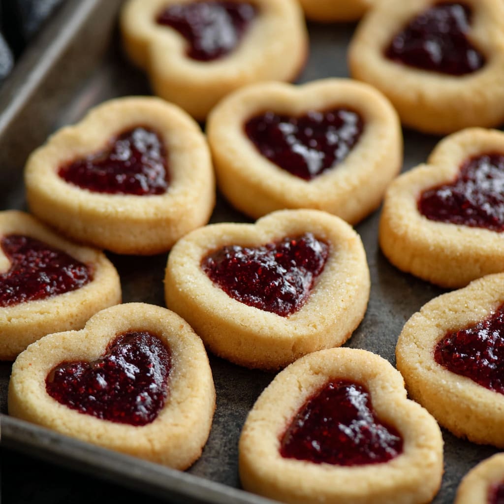 Heart Jam Cookies