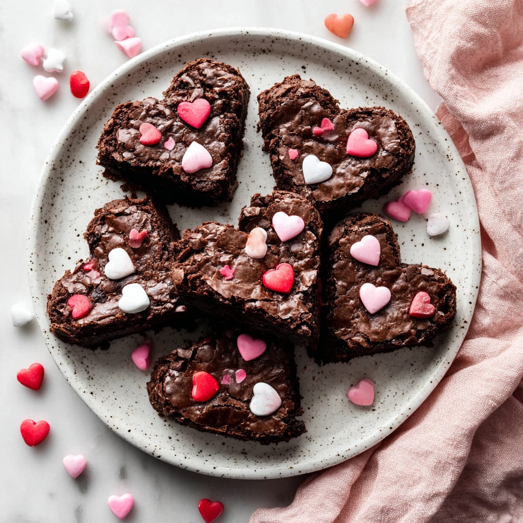 Heart Shaped Brownies