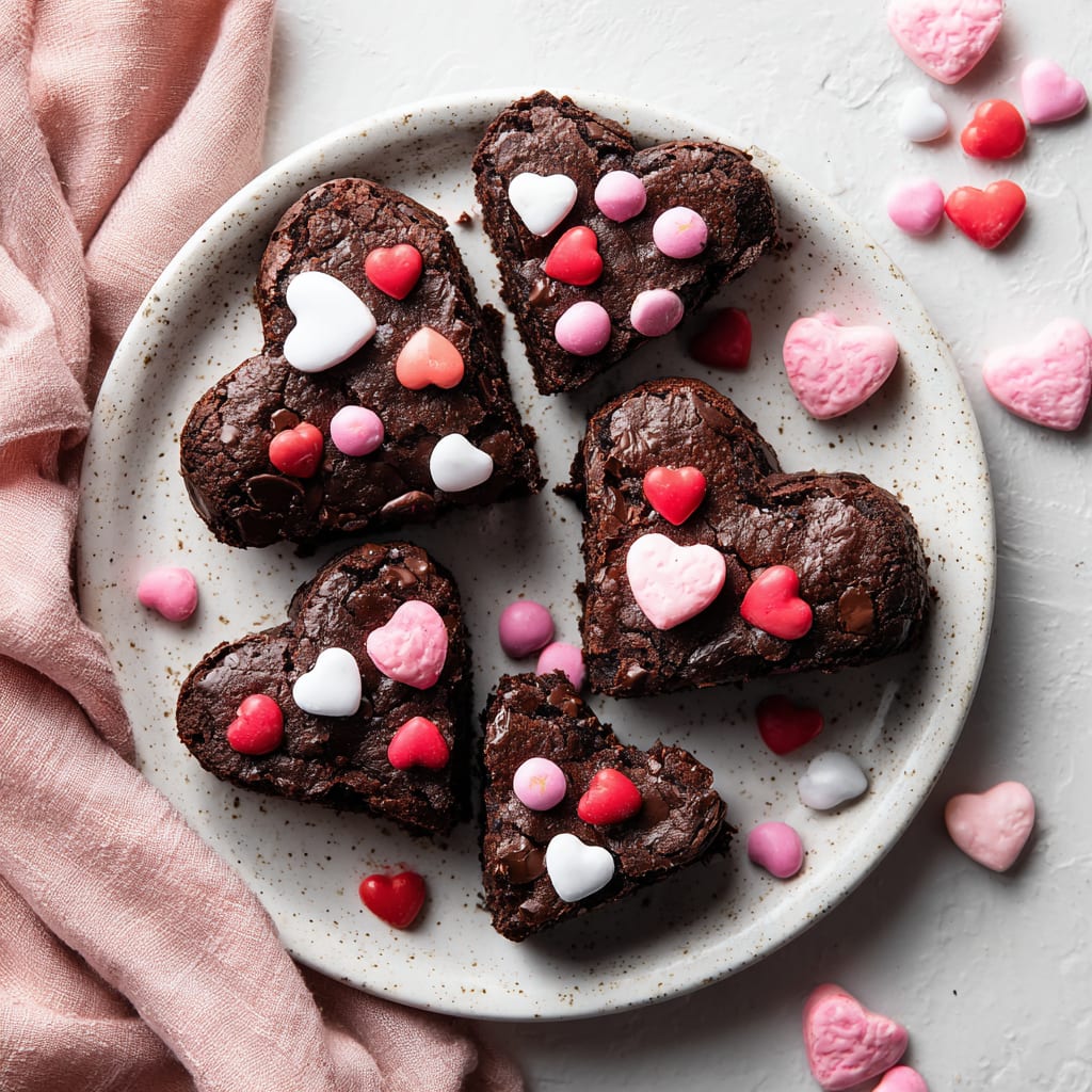 Heart Shaped Brownies