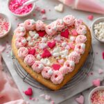 Heart Shaped Cookie Cake