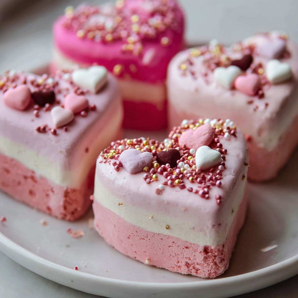 Mini Heart Shaped Cakes