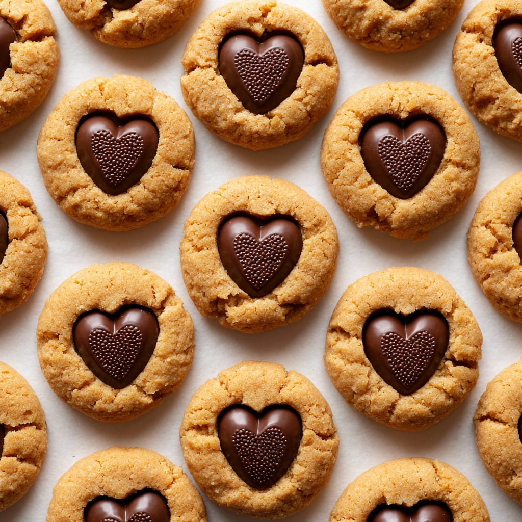 Peanut Butter Valentines Day Cookies