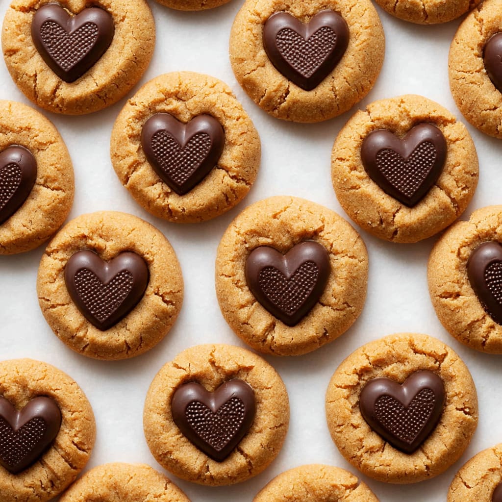 Peanut Butter Valentines Day Cookies