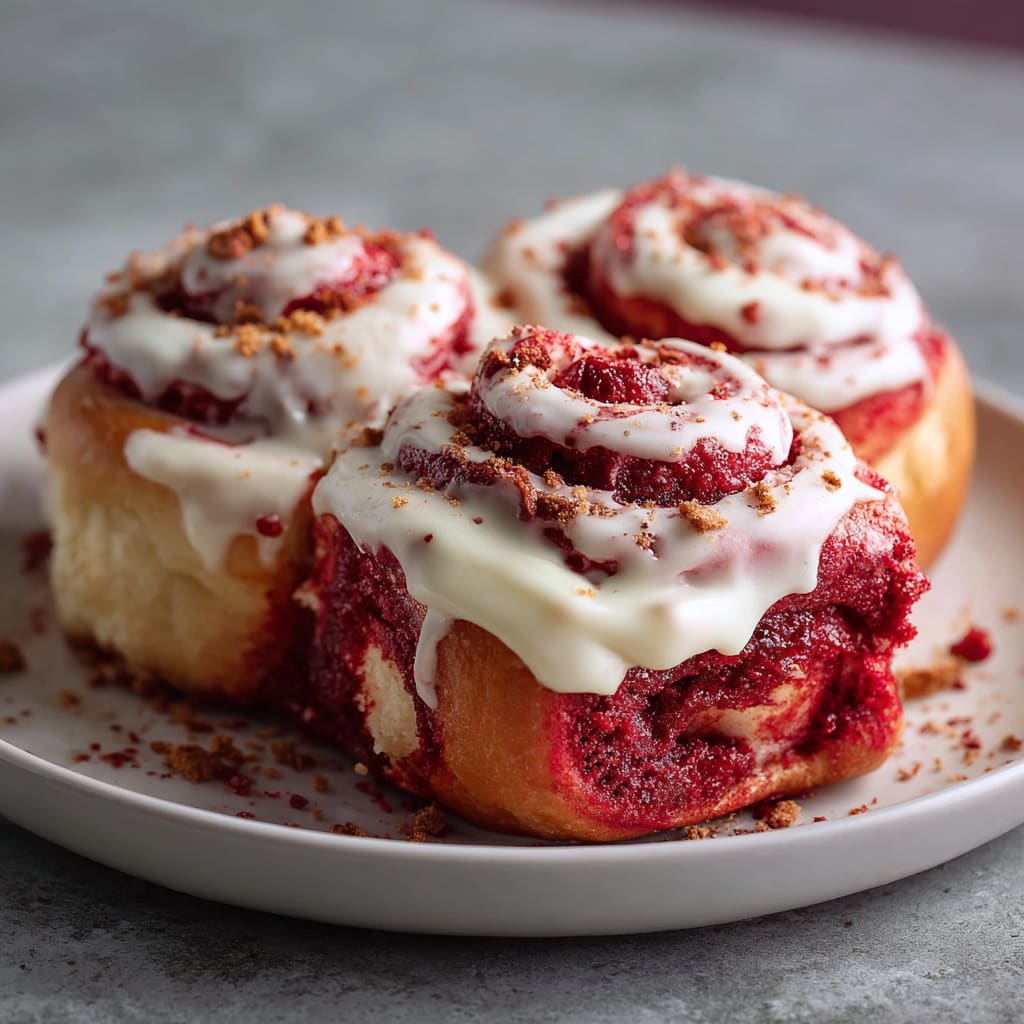 Red Velvet Cinnamon Rolls