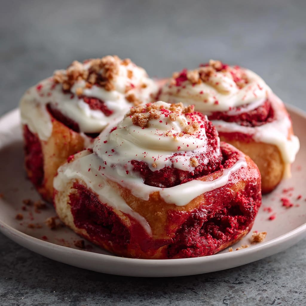 Red Velvet Cinnamon Rolls