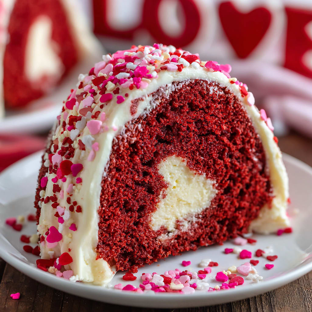 Red Velvet Cream Cheese Bundt Cake