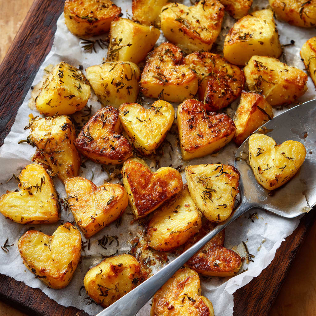 Roasted Heart Potatoes