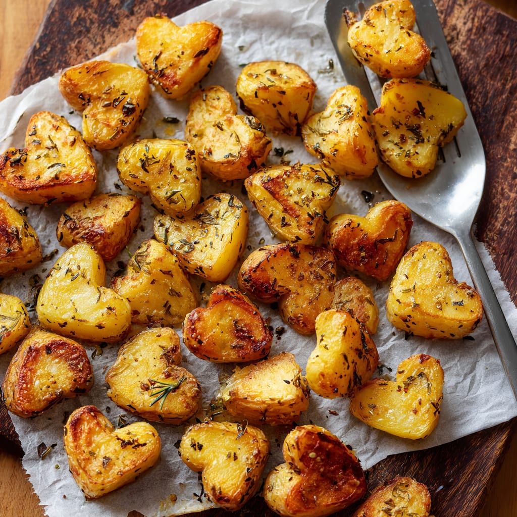 Roasted Heart Potatoes