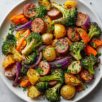 Sheet Pan Roasted Veggie and Chicken Sausage