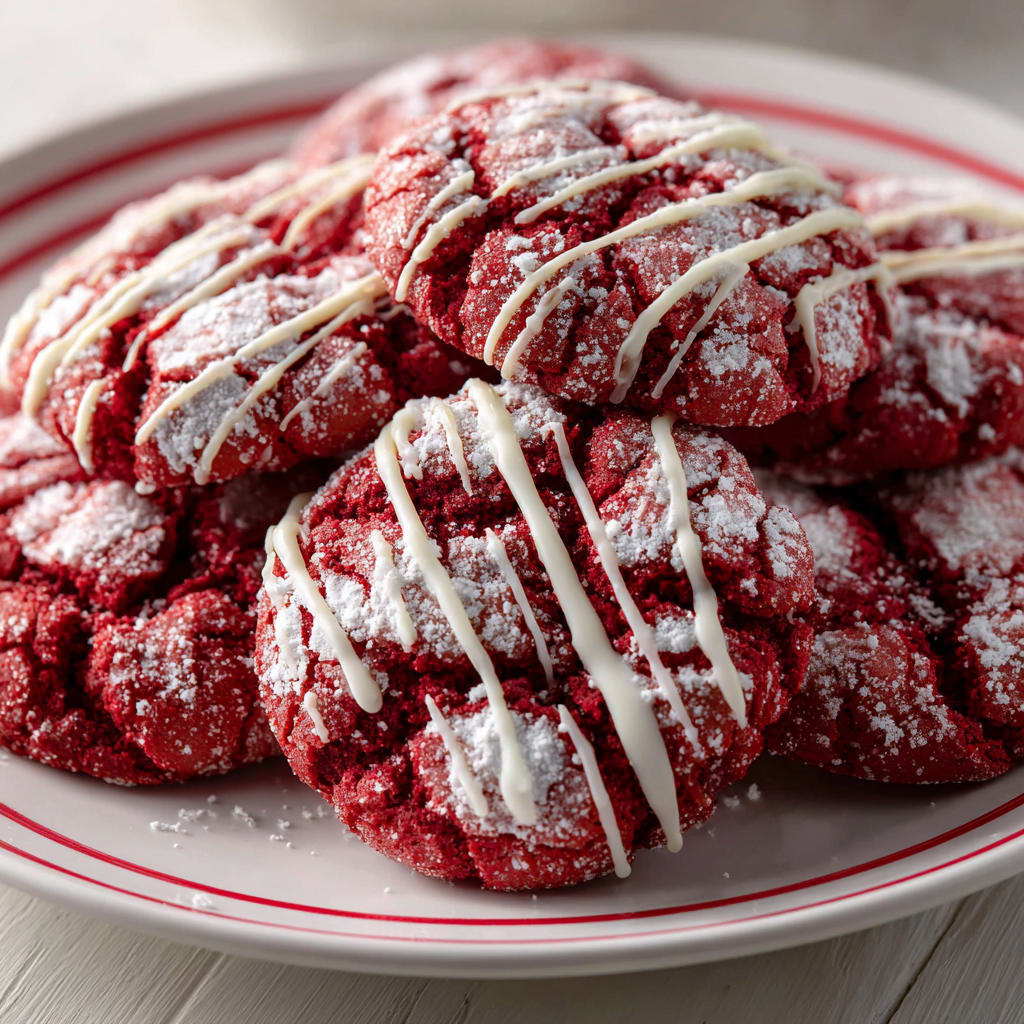 White Chocolate Crinkle Cookies the Valentine's Day Treat