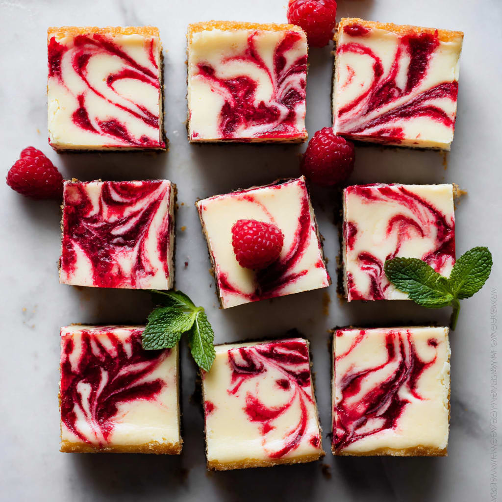 White Chocolate Raspberry Cheesecake Bars
