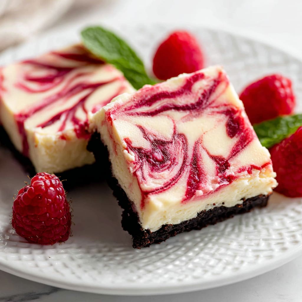 White Chocolate Raspberry Cheesecake Bars