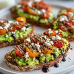 Avocado Toast with Feta and Cherry Tomatoes