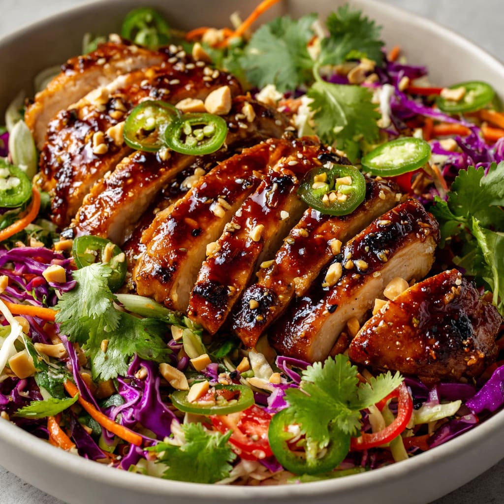 Crunchy Asian Sesame Chicken Salad