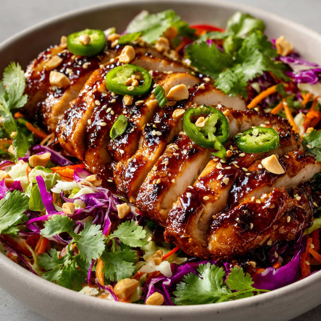 Crunchy Asian Sesame Chicken Salad