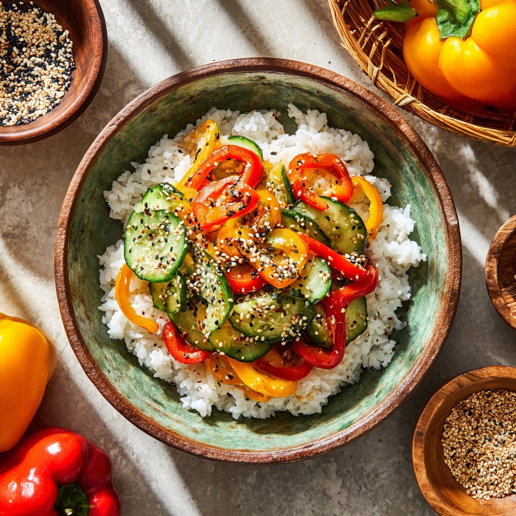 Cucumber & Bell Pepper Salad