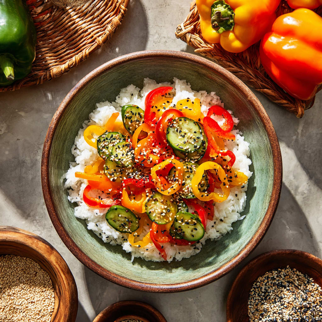 Cucumber &amp; Bell Pepper Salad