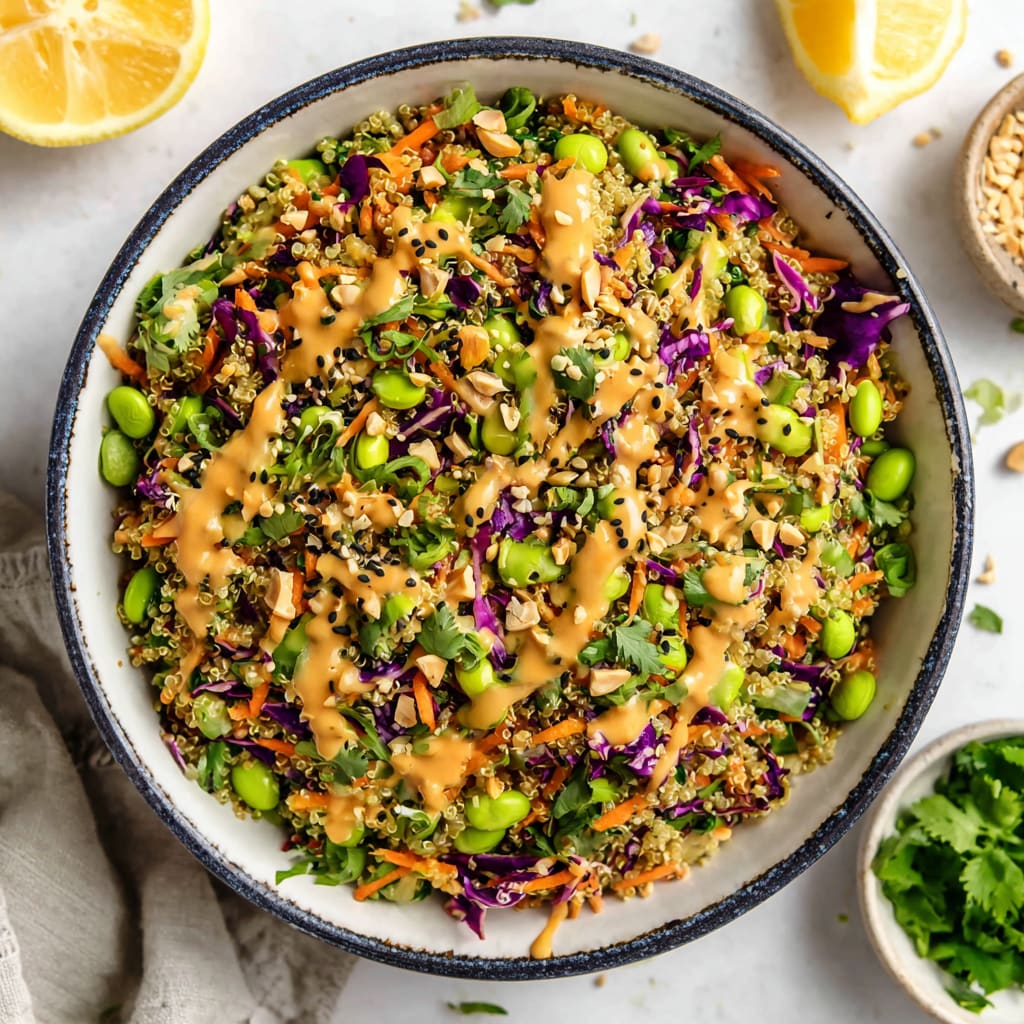 Edamame Peanut Crunch Salad