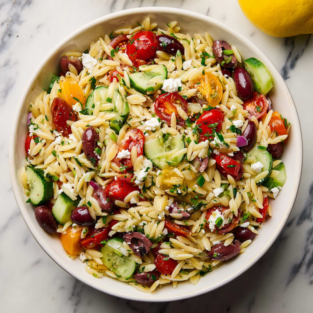 Greek Orzo Pasta Salad