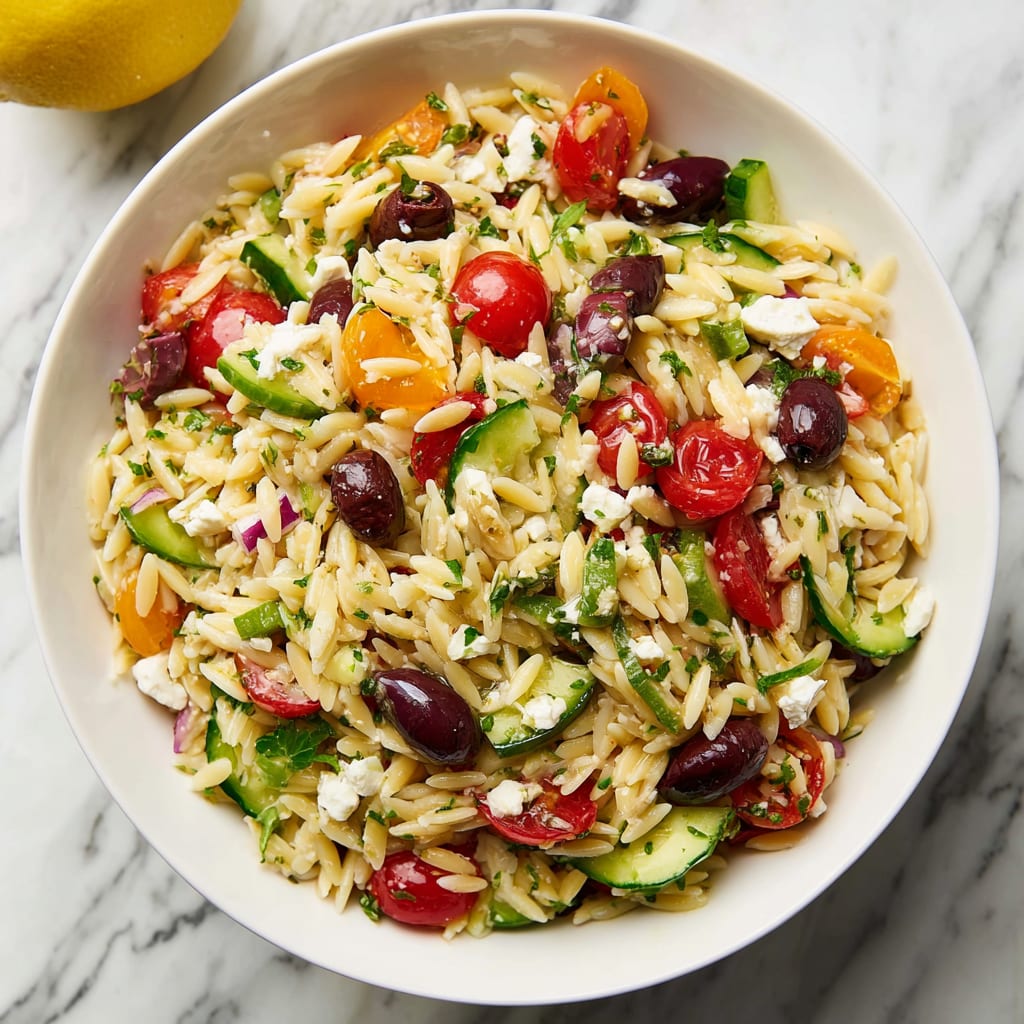 Greek Orzo Pasta Salad