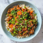 Healthy Ground Turkey Teriyaki Rice Bowl