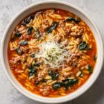 Italian Sausage & Orzo Soup